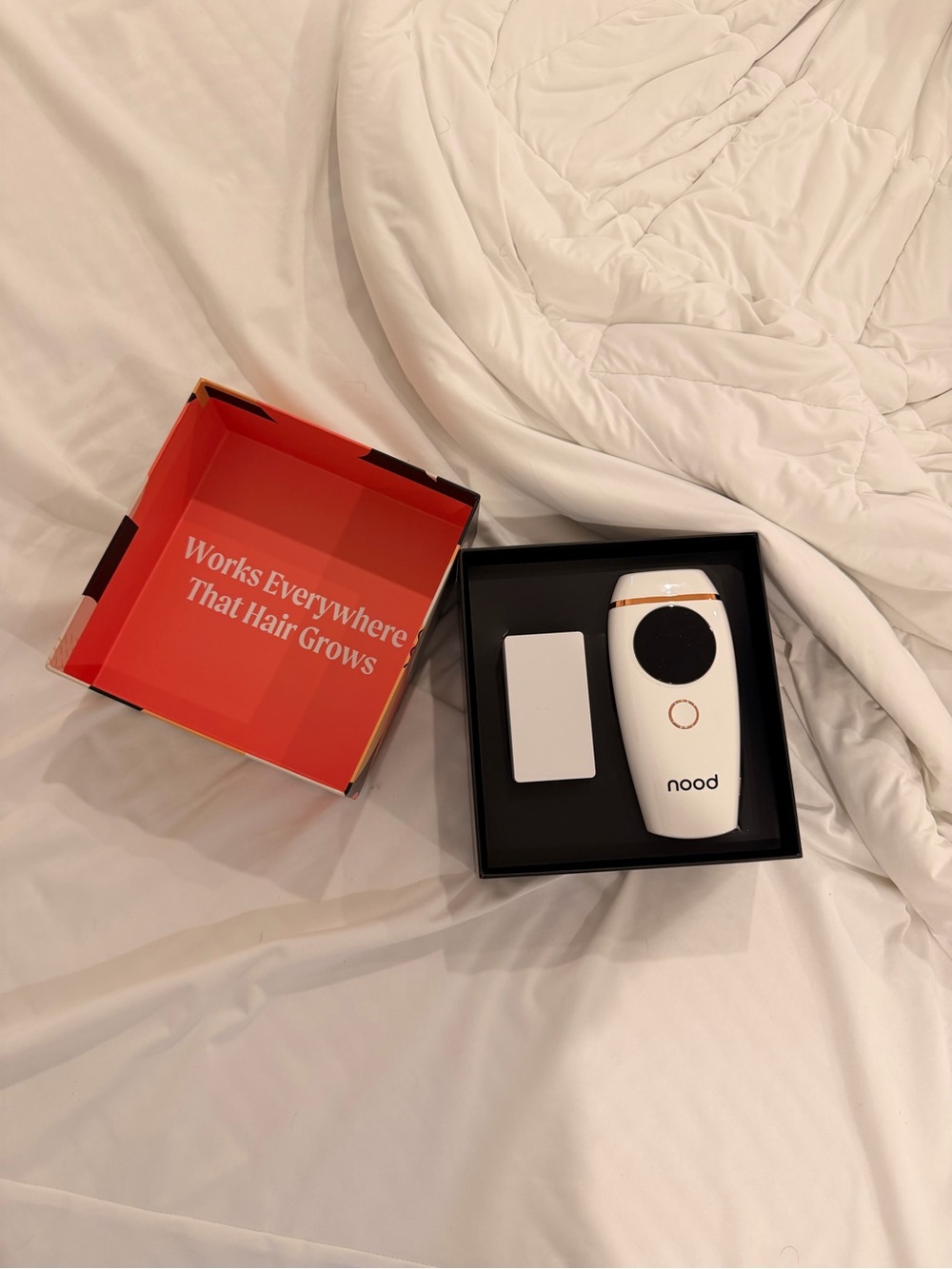 nood White Hair Removal Device – Compact At-Home Laser